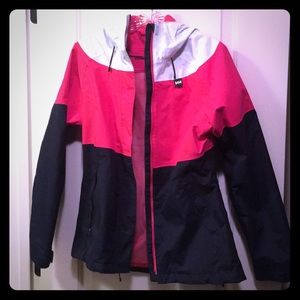 Helly Hansen color block rain shell